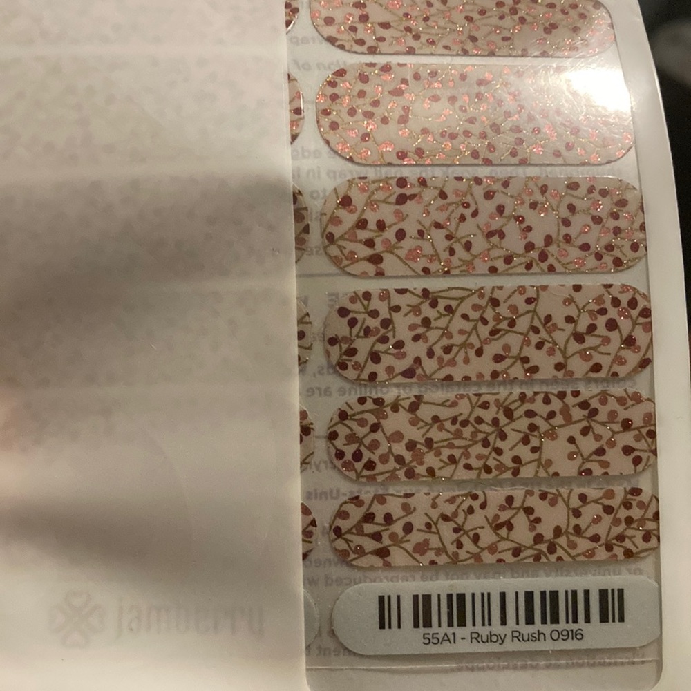 Jamberry Ruby Rush nail wraps